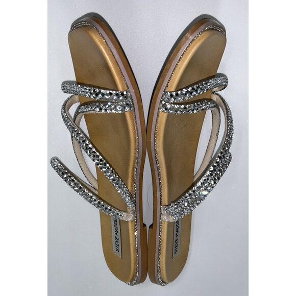 Steve Madden Women's Size 9 SPICE Rhinestone Blinging Sparkly Sandals -Worn Once - Picture 5 of 8
